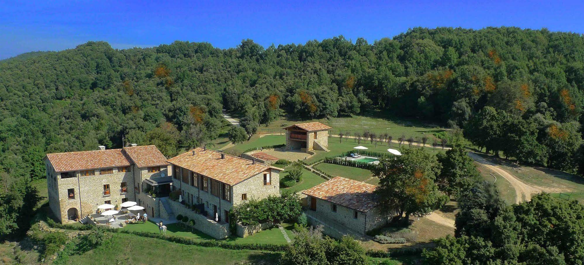 Hotel Restaurante El Ventos Sant Felíu de Pallarols Exteriör bild